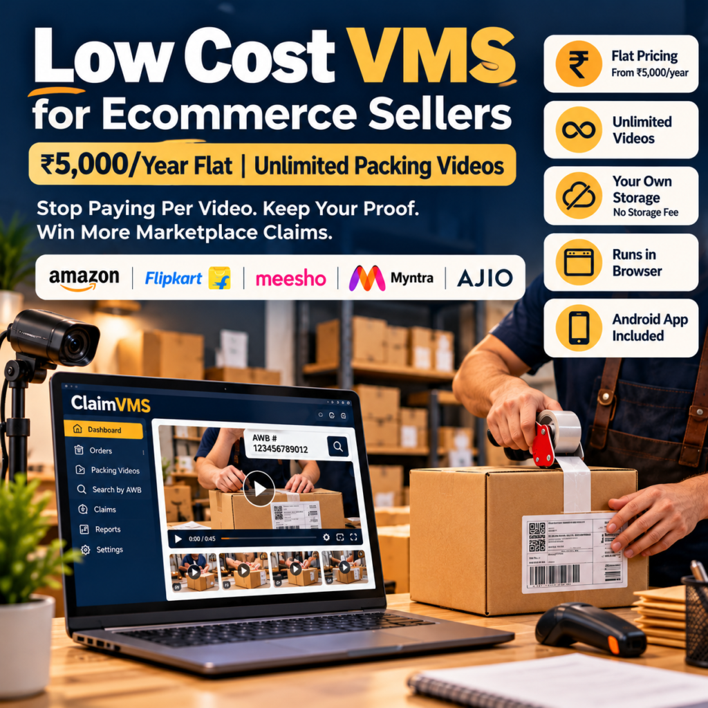Low Cost VMS Packing Workspace